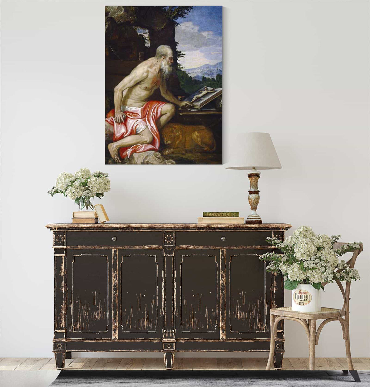 Saint Jerome In The Wilderness by Paolo Veronese