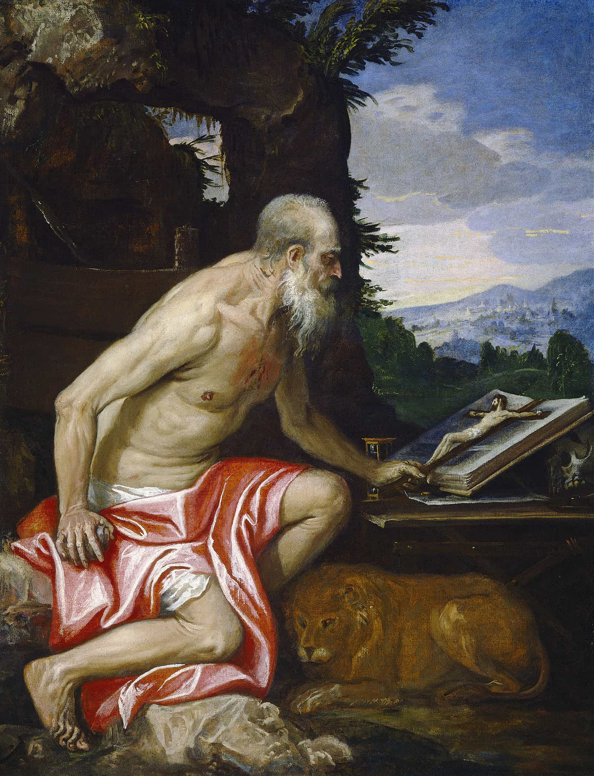 Saint Jerome In The Wilderness by Paolo Veronese