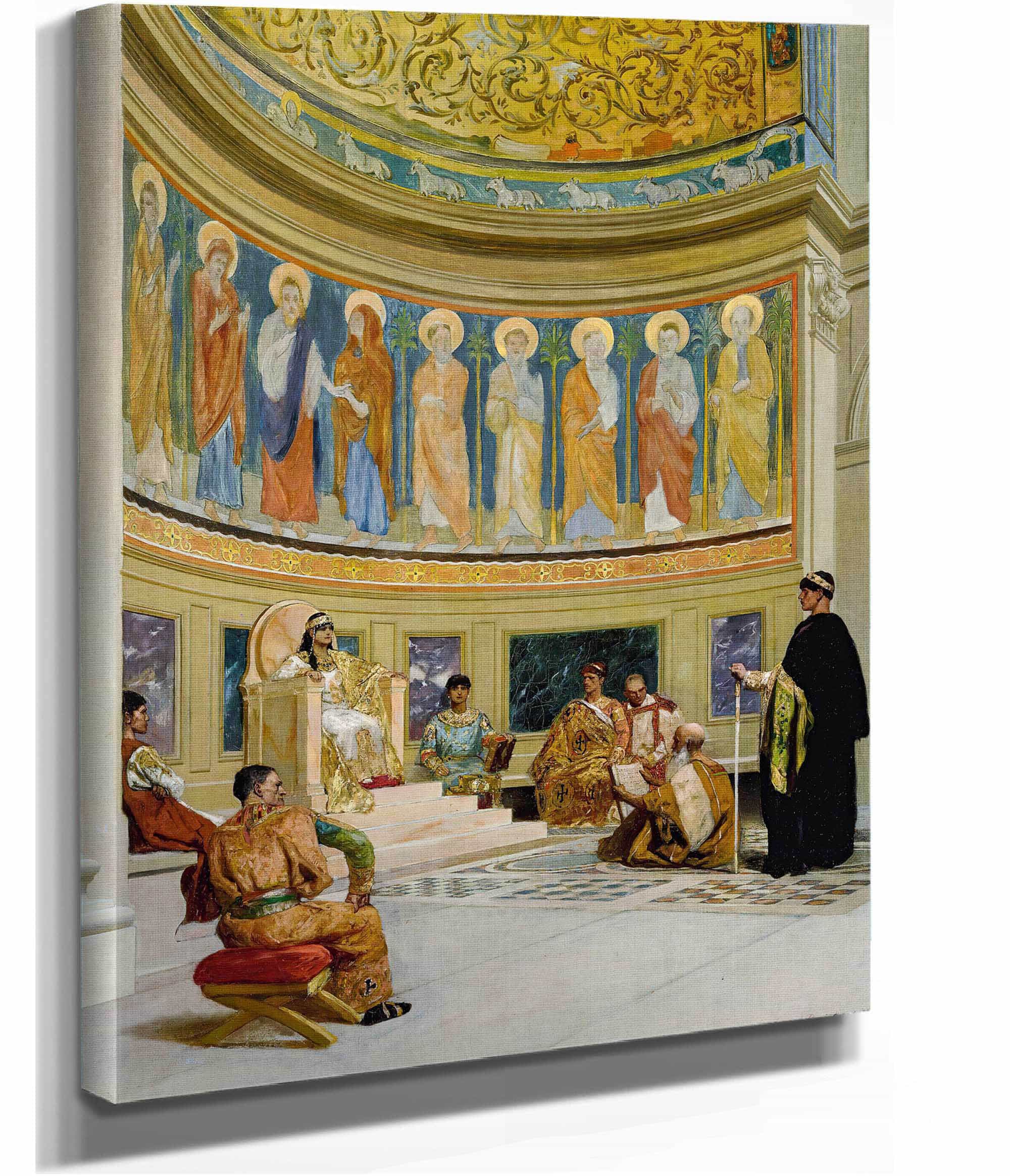 Saint John Chrysostom Exiled By The Empress Eudoxia by Jean Joseph Benjamin Constant
