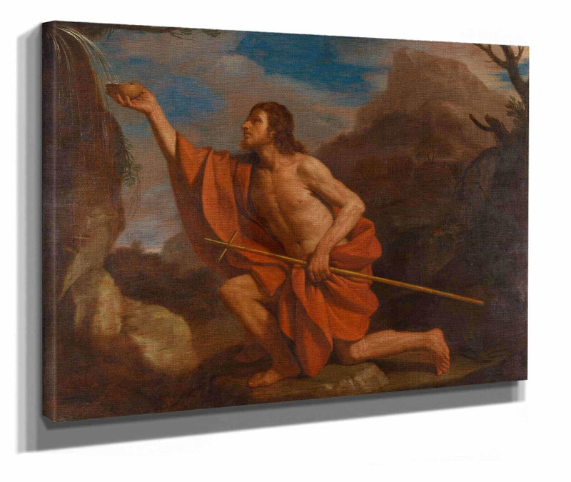 Saint John The Baptist In The Wilderness by Guercino