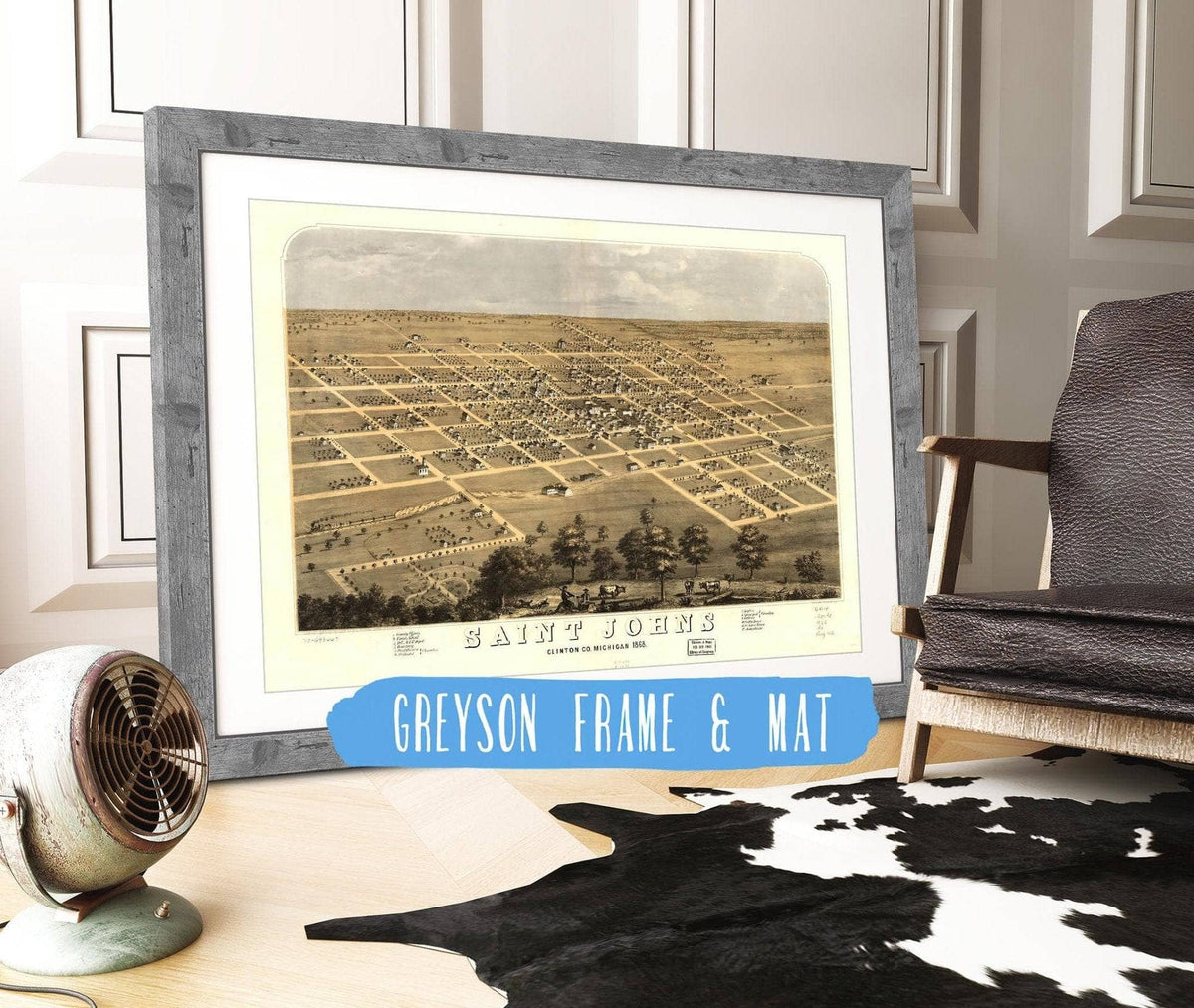 Saint Johns Clinton Co Michigan 1868 State of Michigan