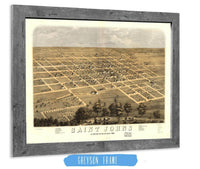 Saint Johns Clinton Co Michigan 1868 State of Michigan