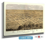 Saint Johns Clinton Co Michigan 1868 State of Michigan