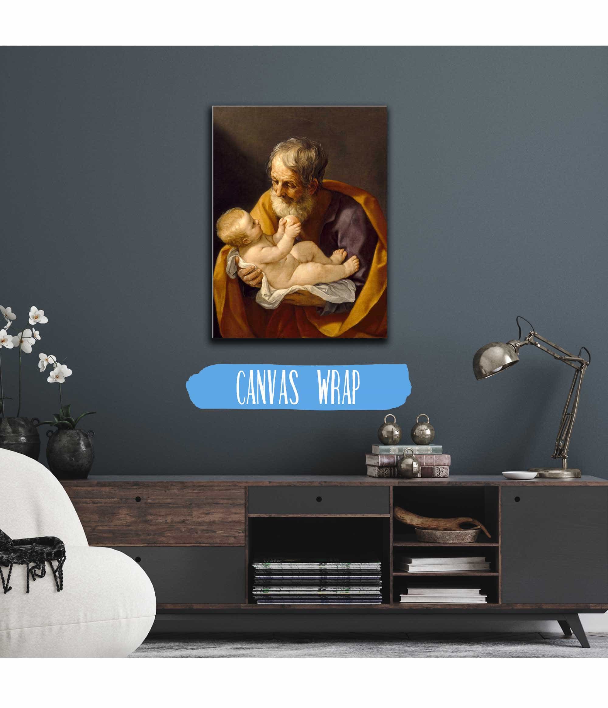 Saint Joseph And The Christ Child by Guido Reni