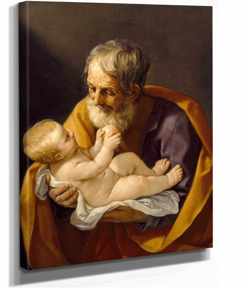 Saint Joseph And The Christ Child by Guido Reni