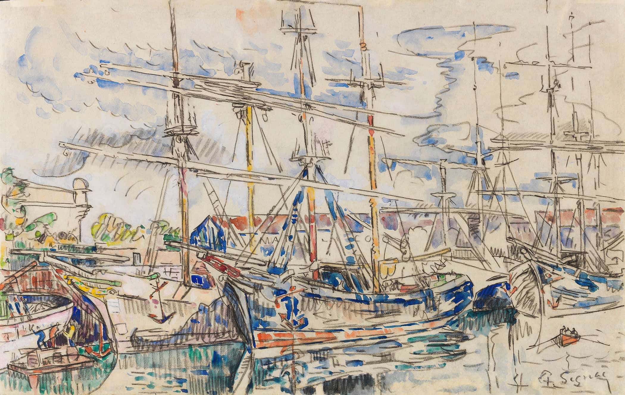 Saint Malo Les Terre Neuvas by Paul Signac