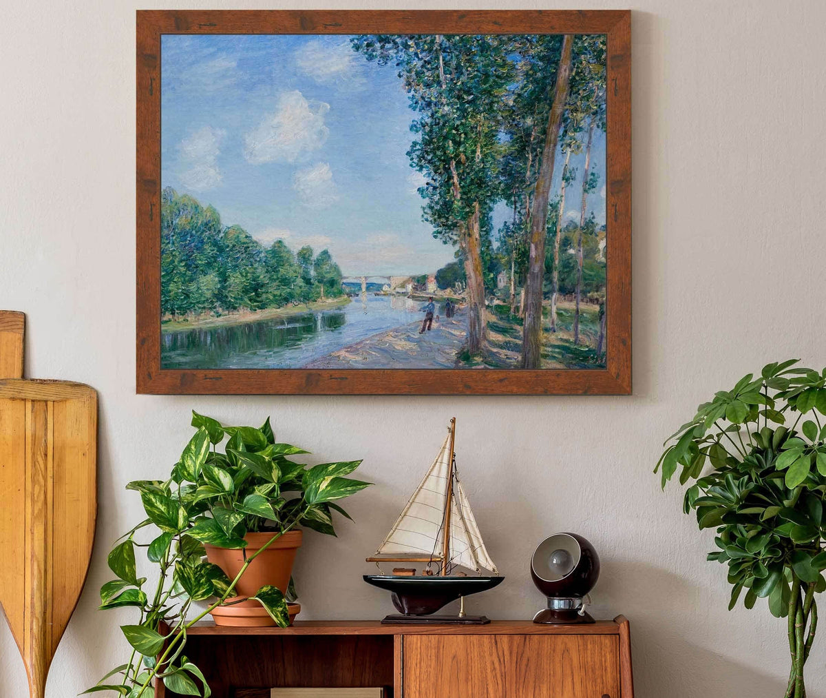 Saint Mammes June Sunshine by Alfred Sisley