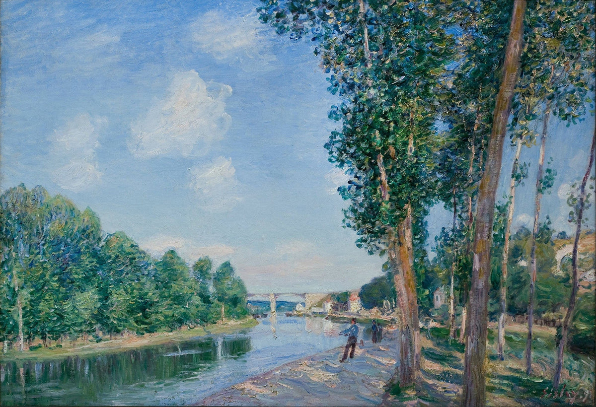Saint Mammes June Sunshine by Alfred Sisley