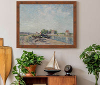 Saint Mammes Loing Canal by Alfred Sisley