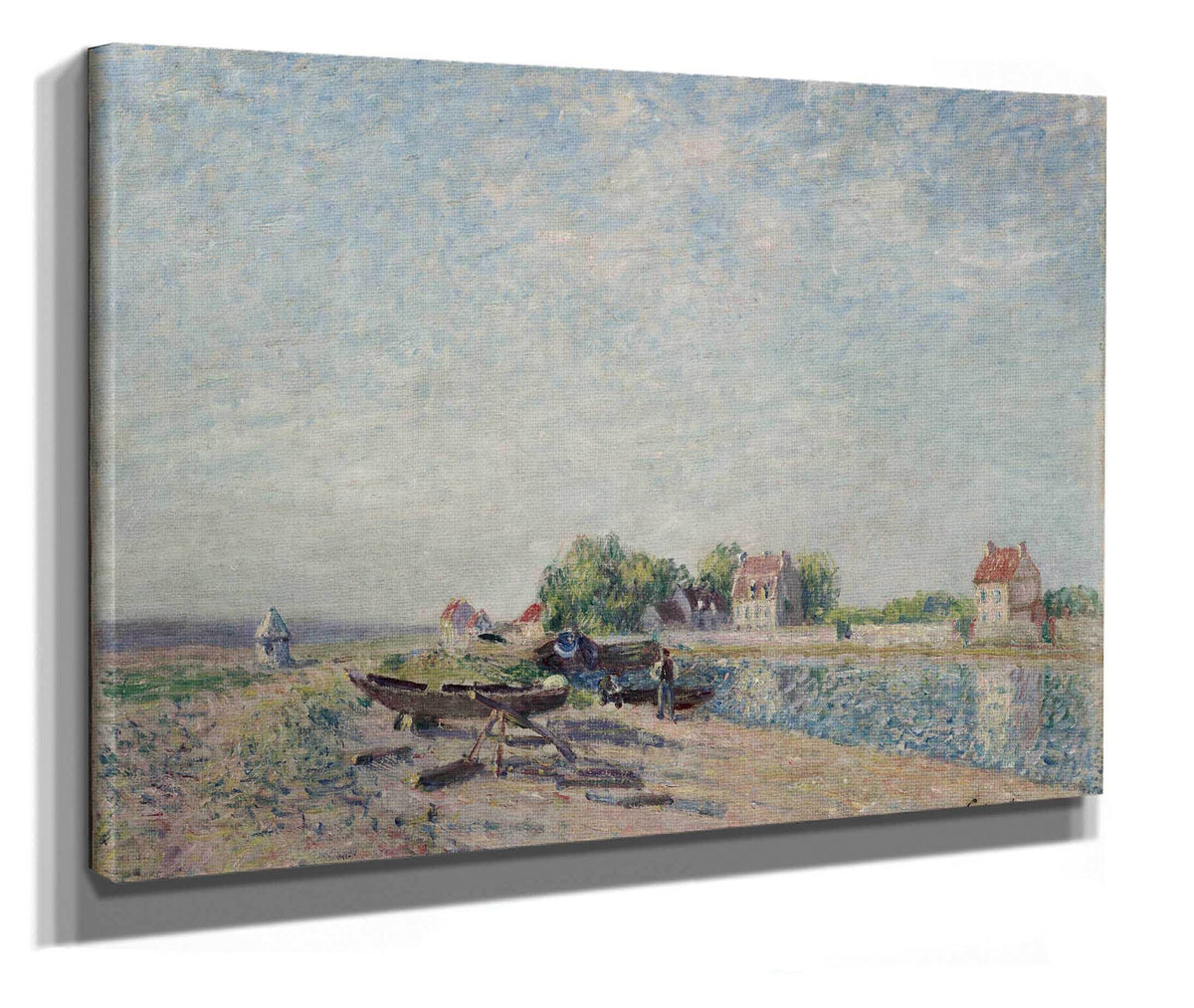 Saint Mammes Loing Canal by Alfred Sisley