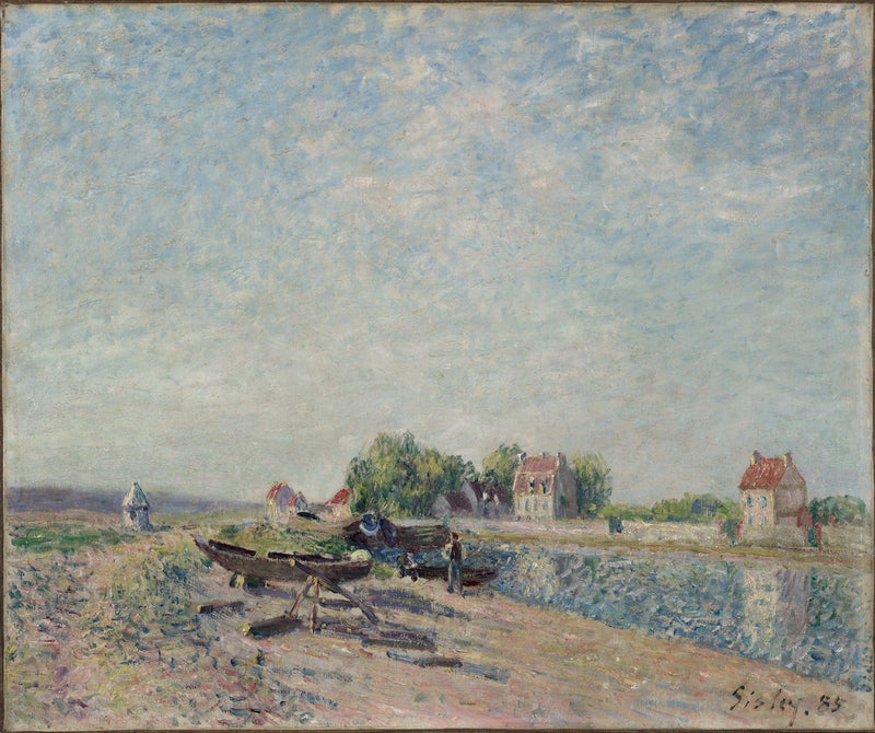 Saint Mammes Loing Canal by Alfred Sisley