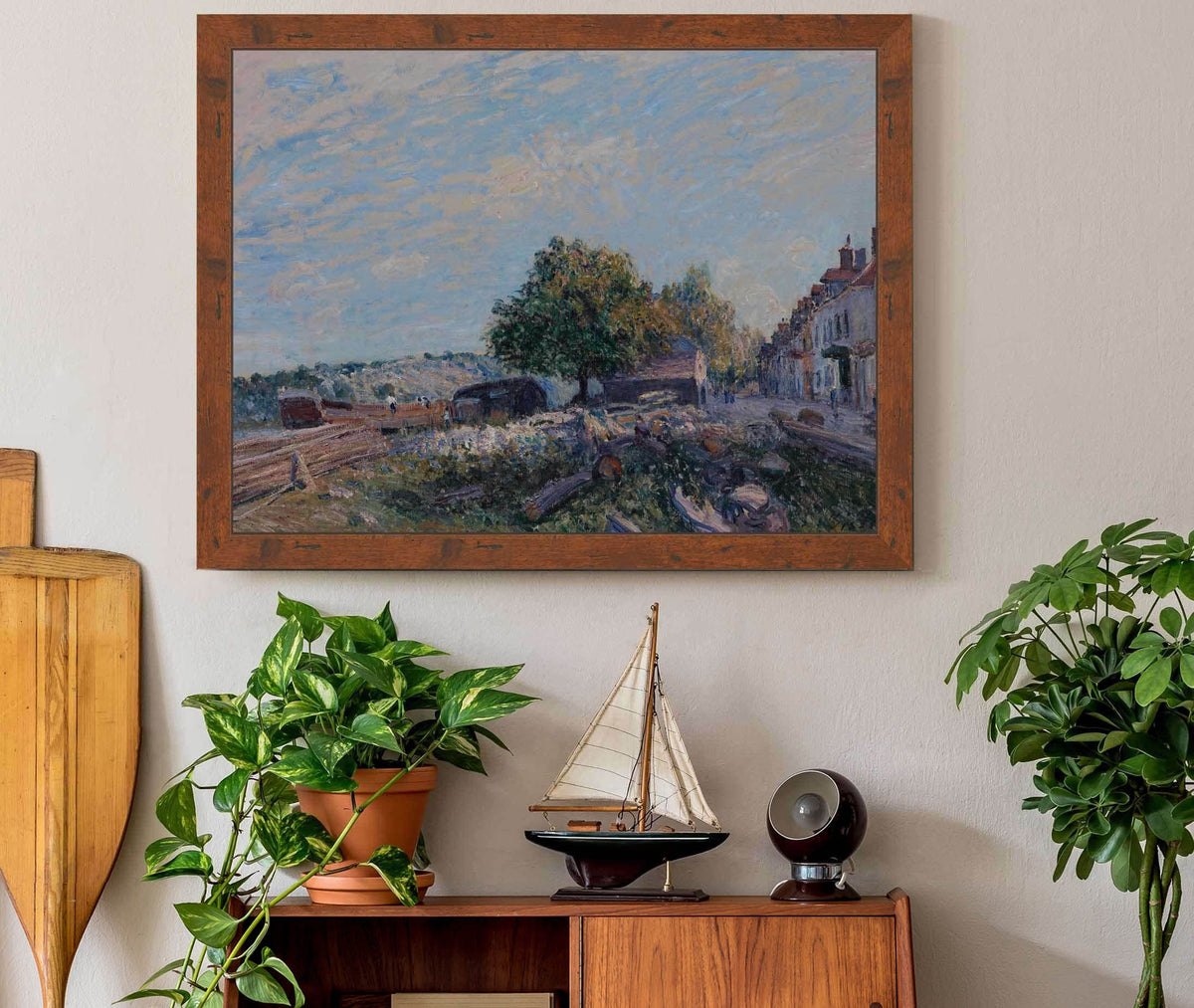 Saint Mammes Morning by Alfred Sisley