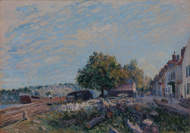 Saint Mammes Morning by Alfred Sisley
