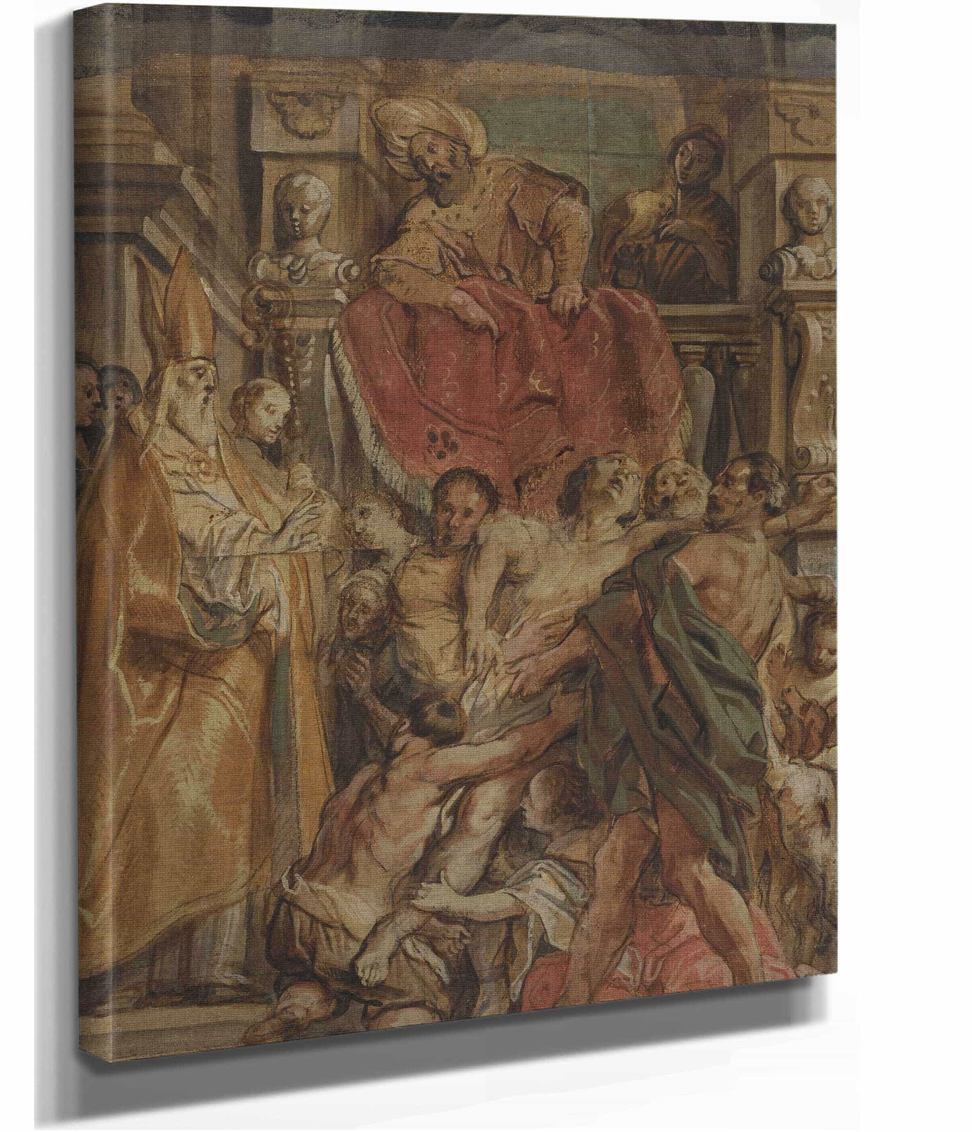 Saint Martin Of Tours Healing The Servant Of Tetrodius by Jacob Jordaens