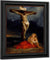 Saint Mary Magdalene At The Foot Of The Cross By Eugene Delacroix
