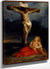 Saint Mary Magdalene At The Foot Of The Cross By Eugene Delacroix