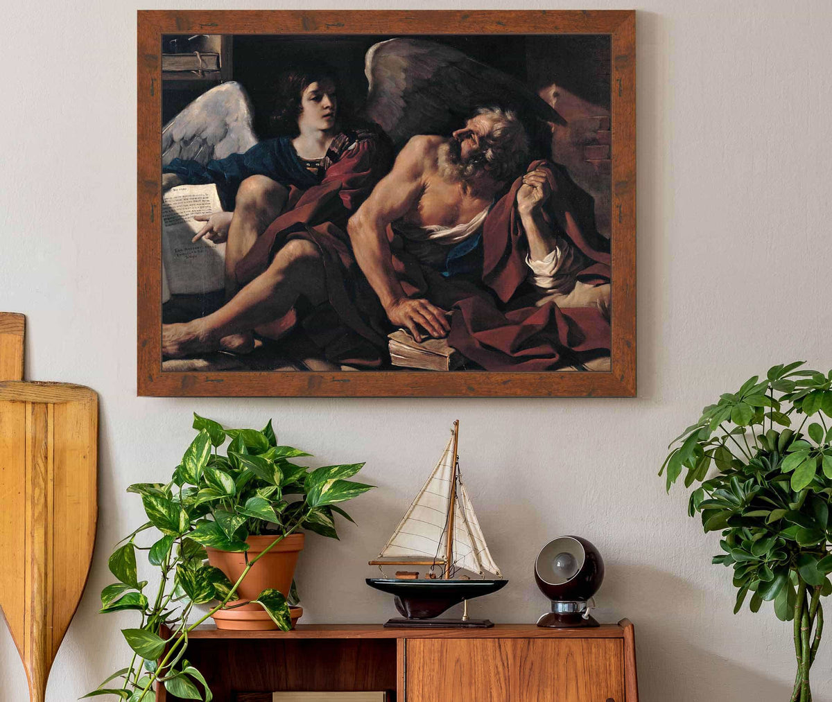 Saint Matthew And The Angel by Guercino