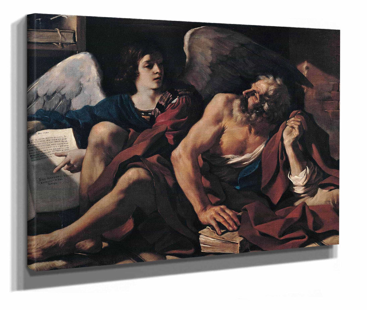 Saint Matthew And The Angel by Guercino