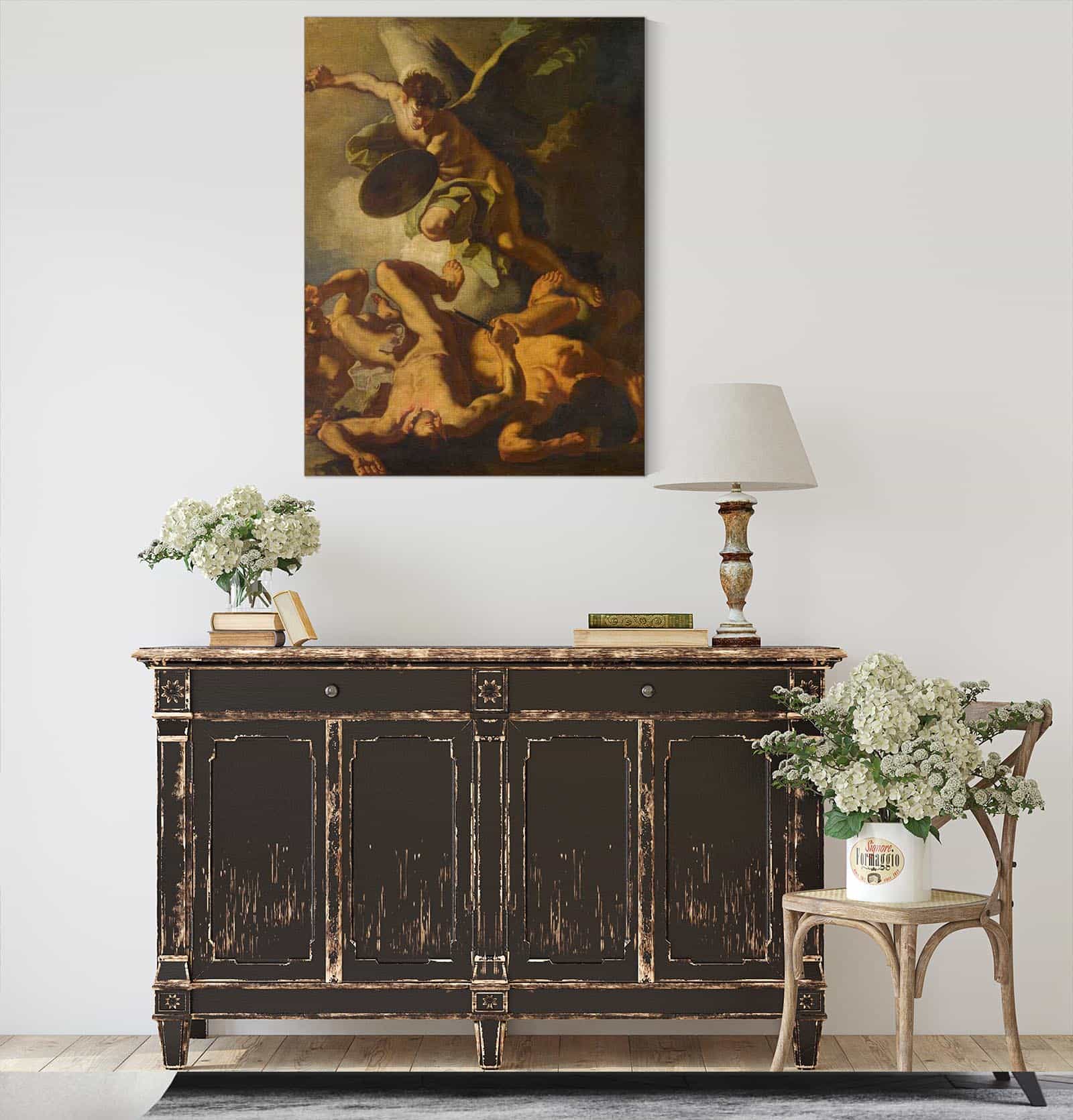 Saint Michael Expelling The Rebel Angels by Francesco Solimena