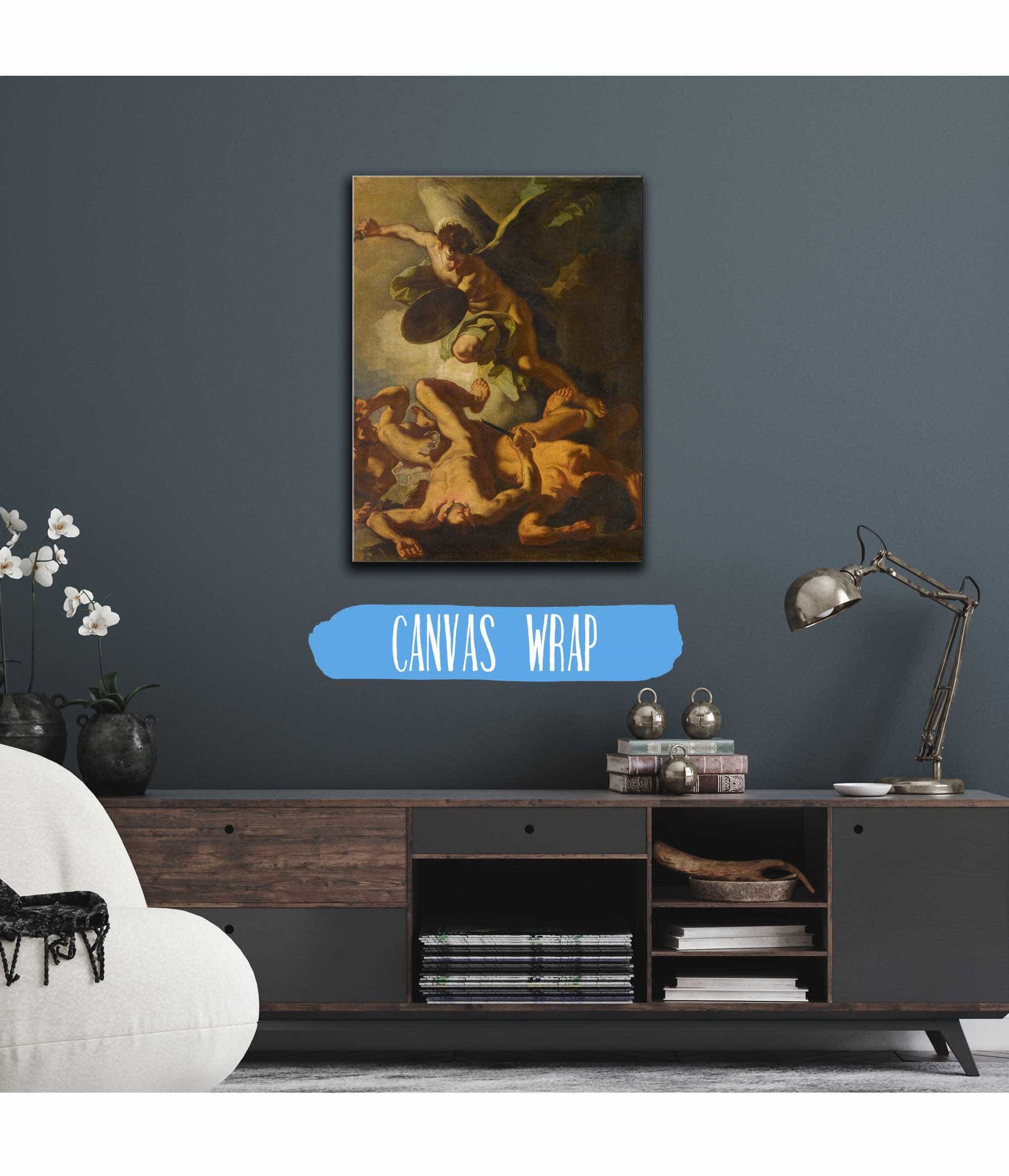 Saint Michael Expelling The Rebel Angels by Francesco Solimena