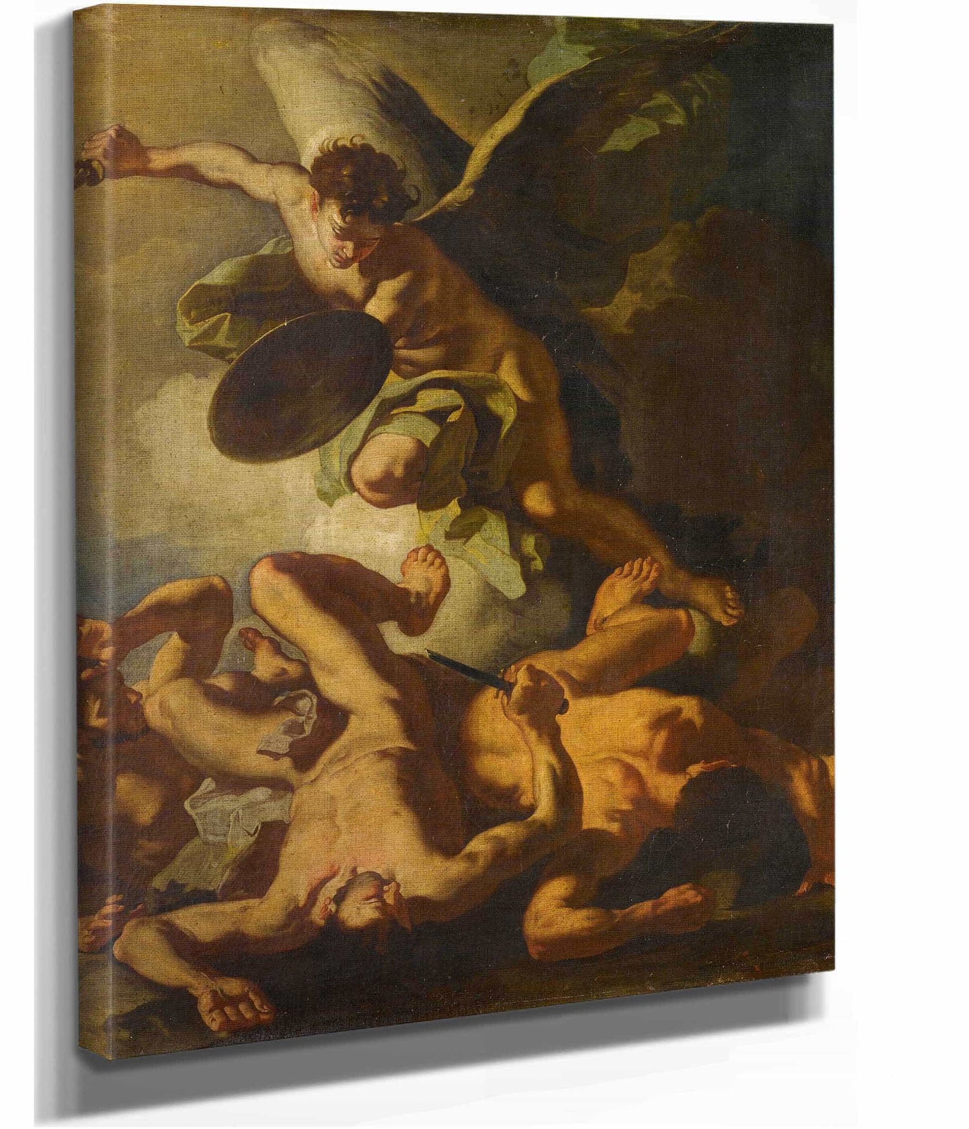 Saint Michael Expelling The Rebel Angels by Francesco Solimena