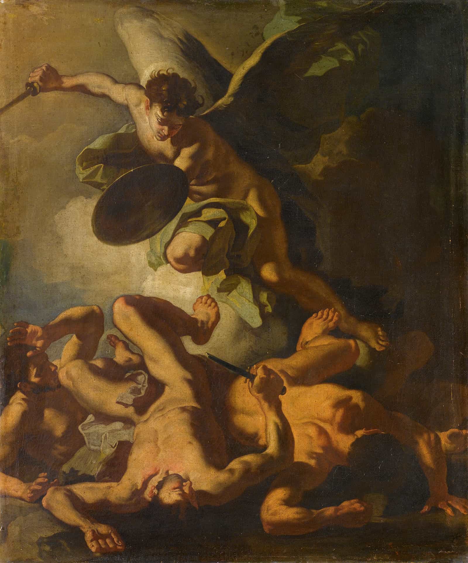 Saint Michael Expelling The Rebel Angels by Francesco Solimena