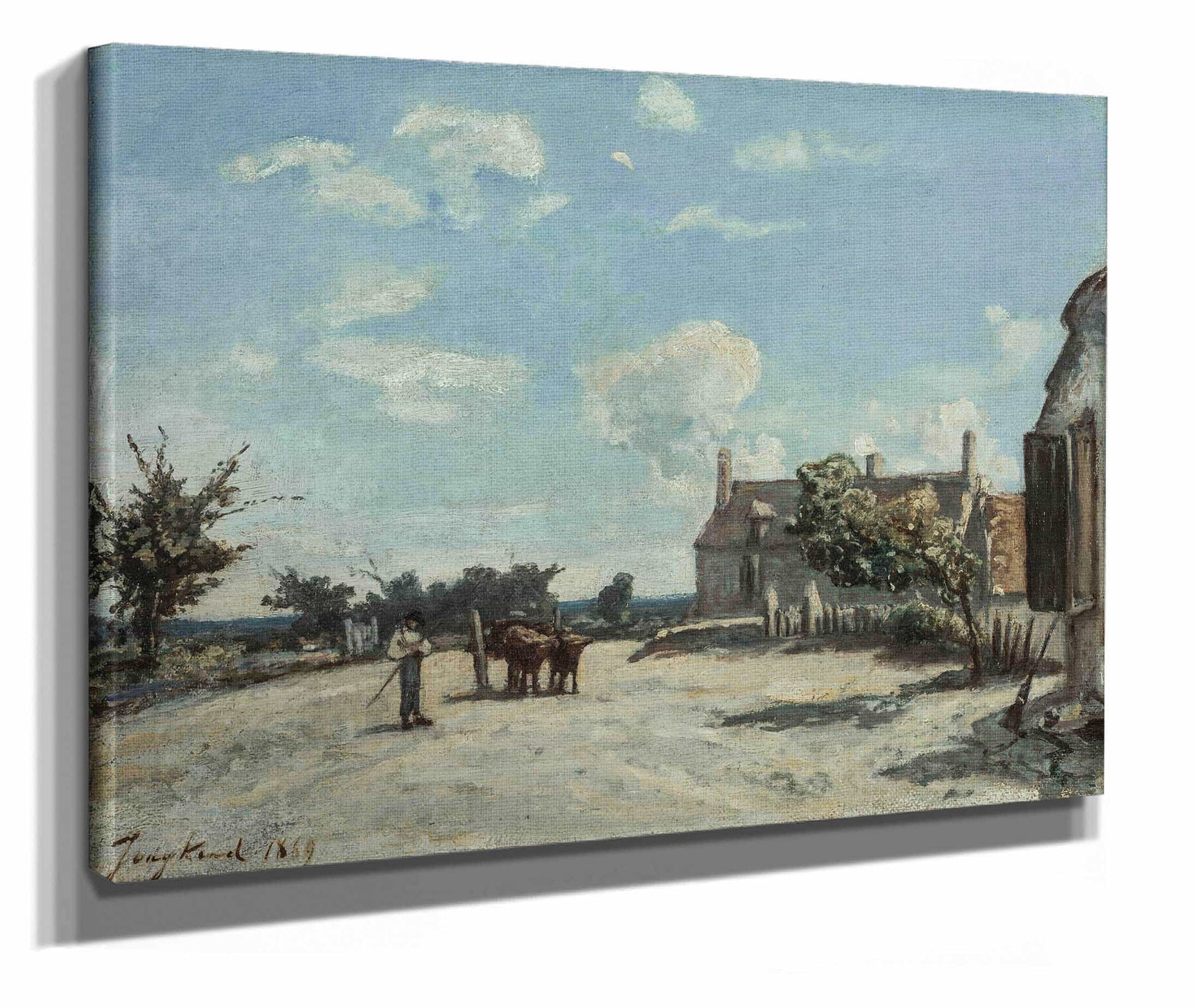 Saint Parize Le Chatel by Johan Barthold Jongkind