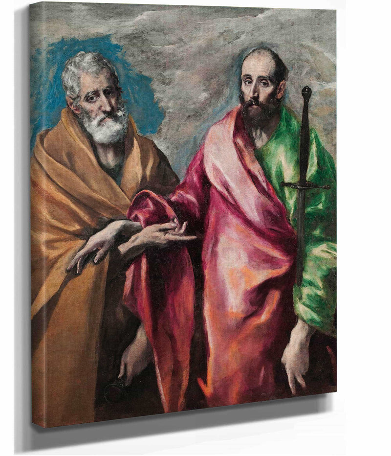 Saint Peter And Saint Paul From Until by El Greco