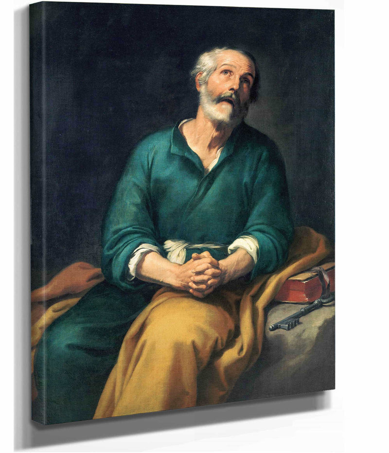 Saint Peter In Tears by Bartolome Esteban Murillo