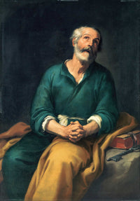 Saint Peter In Tears by Bartolome Esteban Murillo