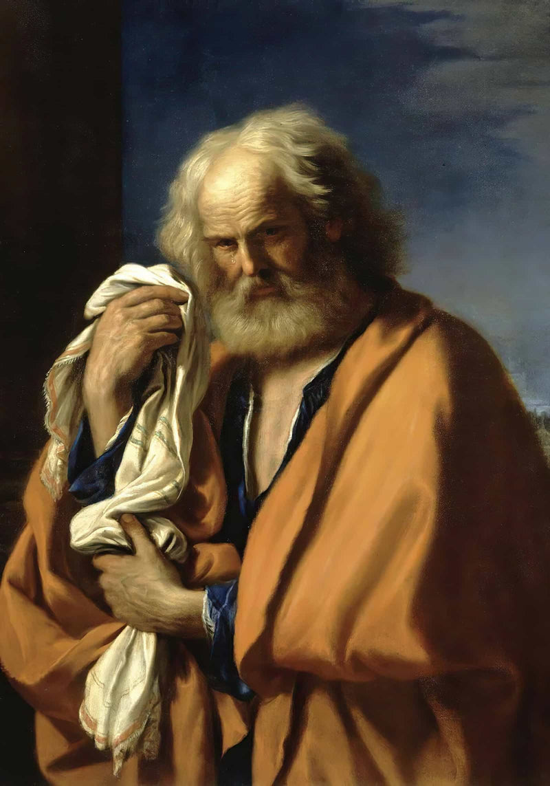 Saint Peter Penitent by Guercino