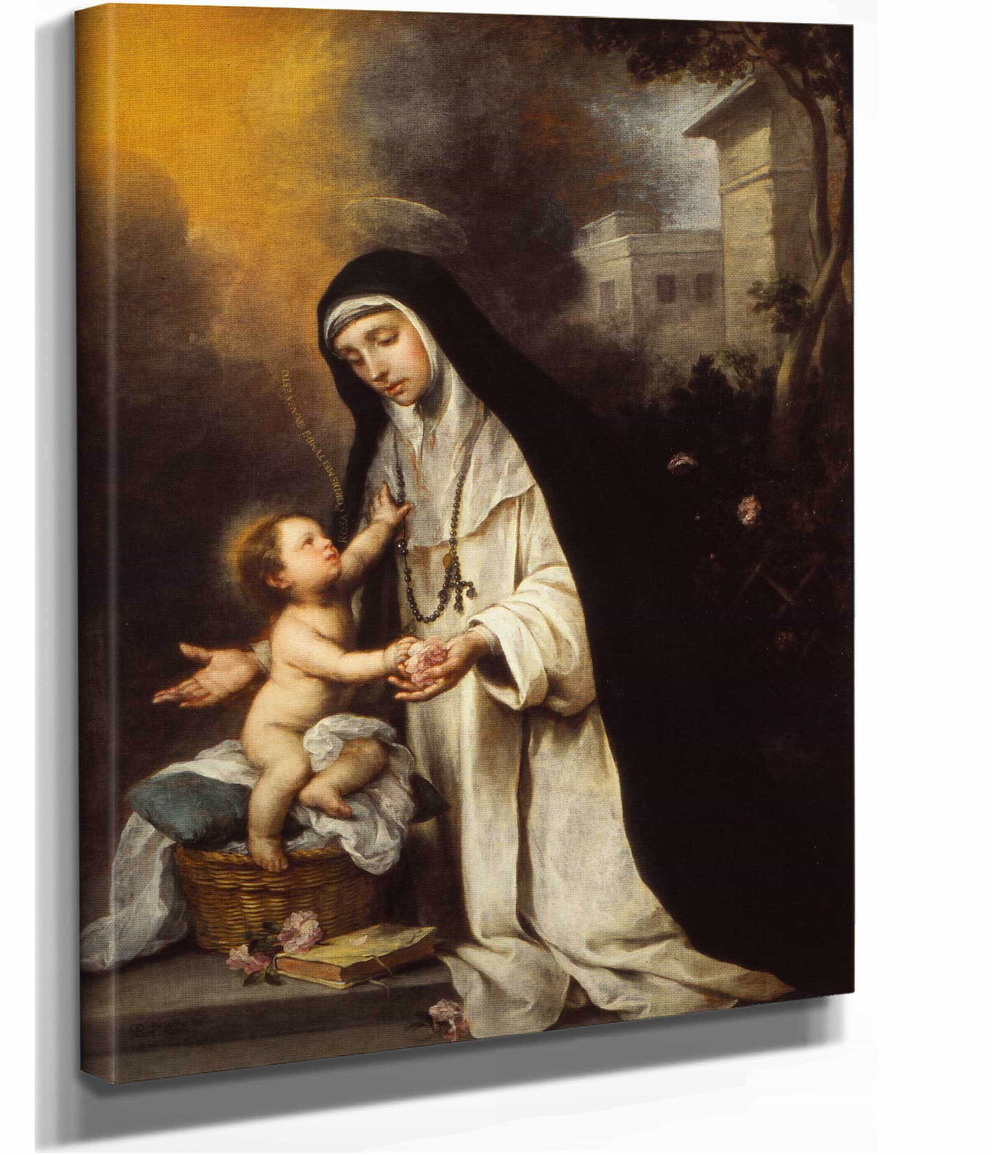 Saint Rose Of Lima by Bartolome Esteban Murillo