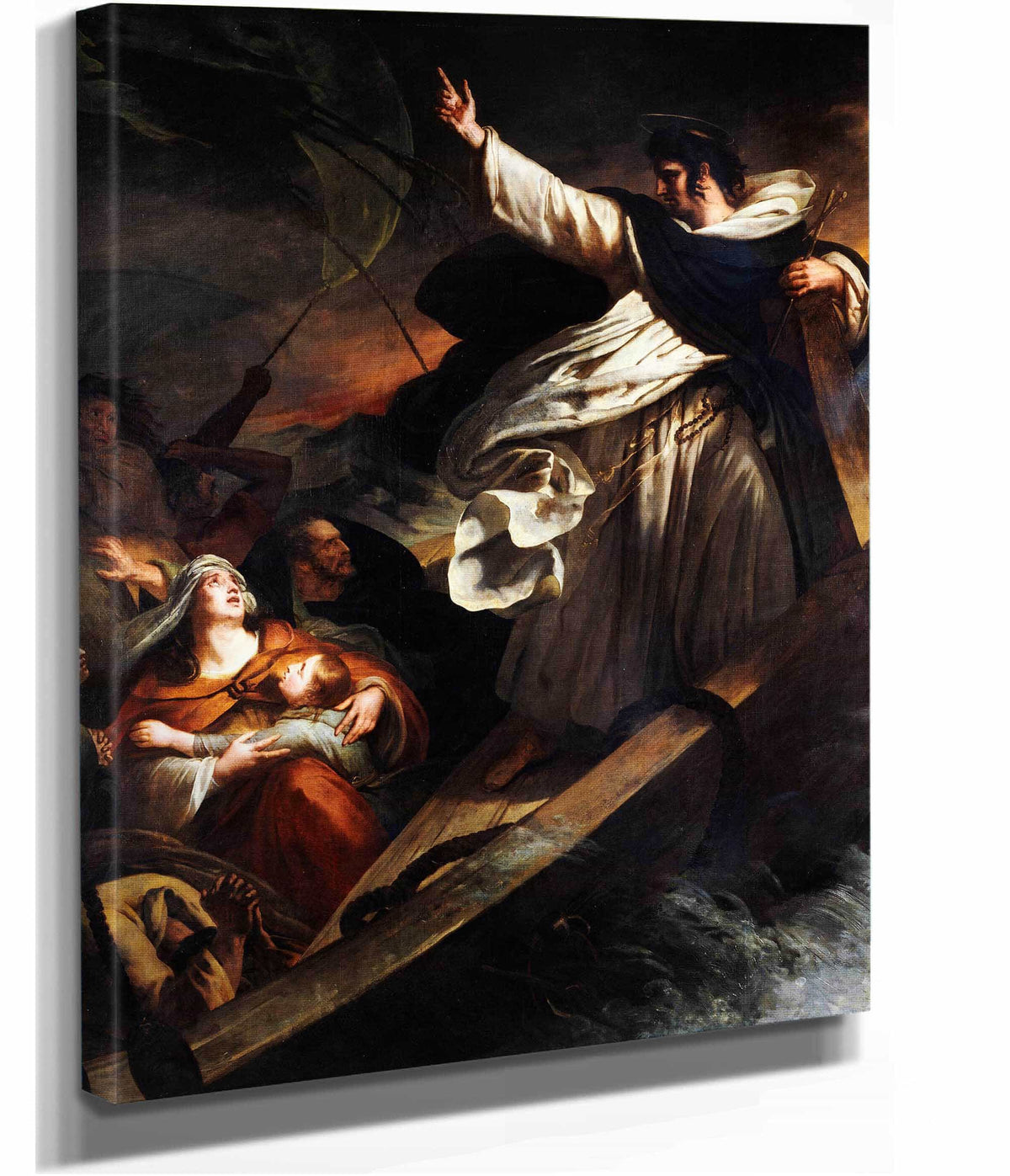 Saint Thomas Aquinas Preaching Trust In God During The Storm by Ary Scheffer