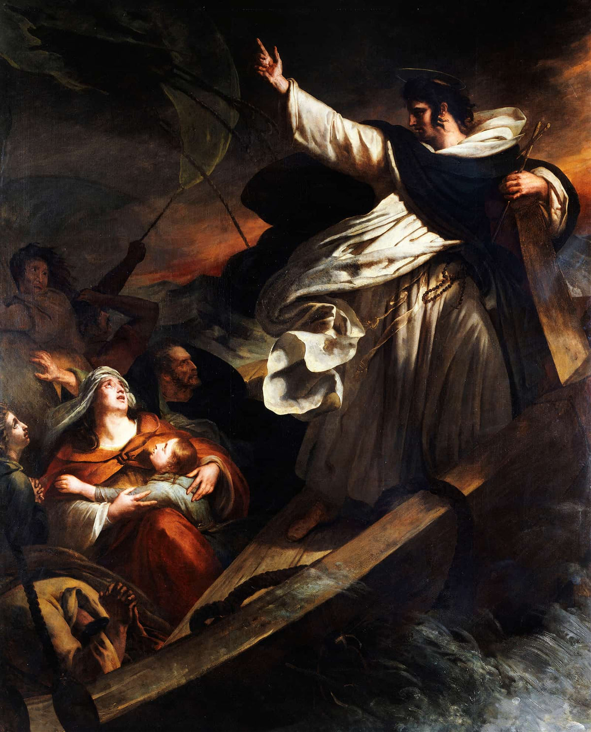 Saint Thomas Aquinas Preaching Trust In God During The Storm by Ary Scheffer