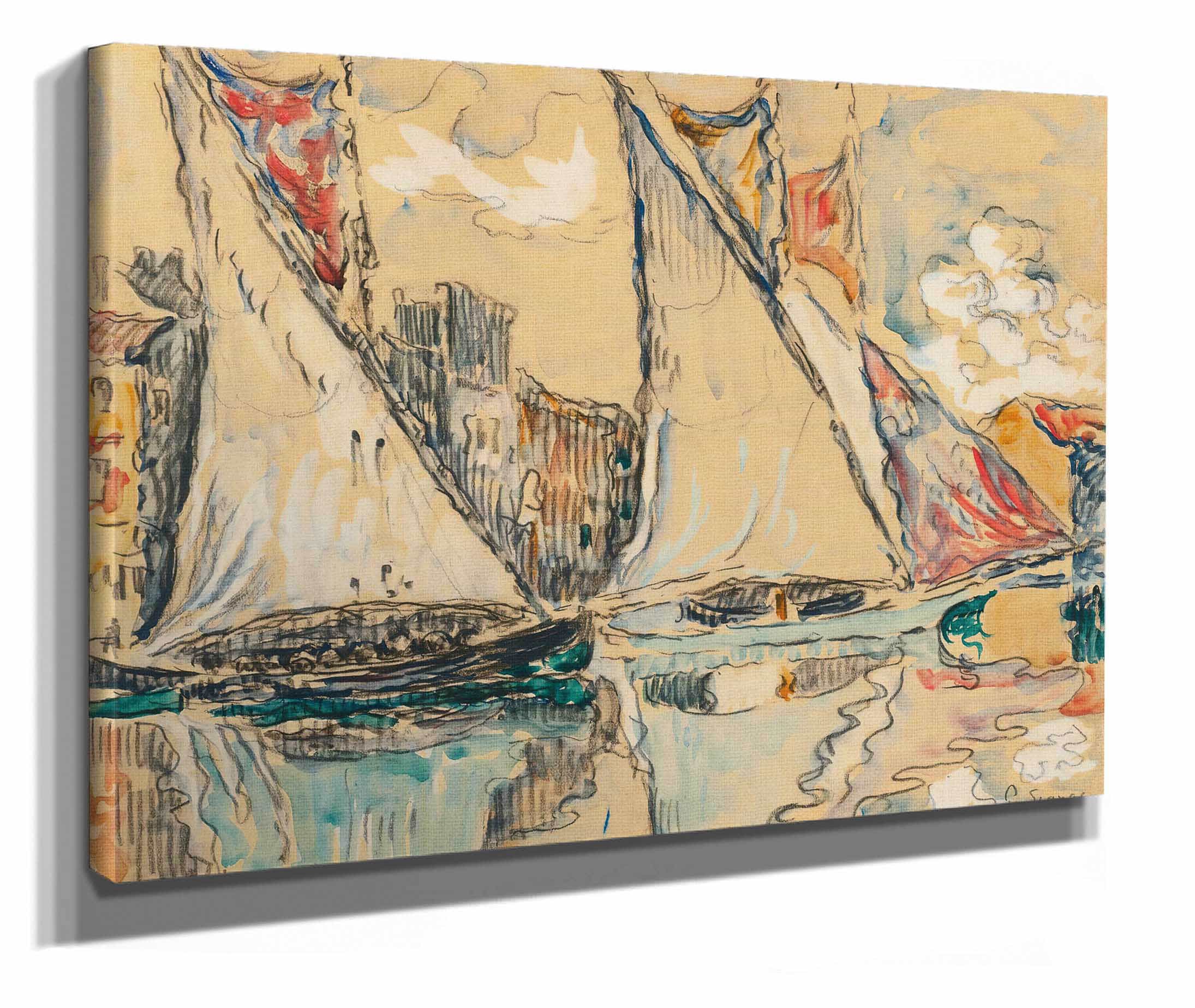 Saint Tropez Voiles Au Sec by Paul Signac
