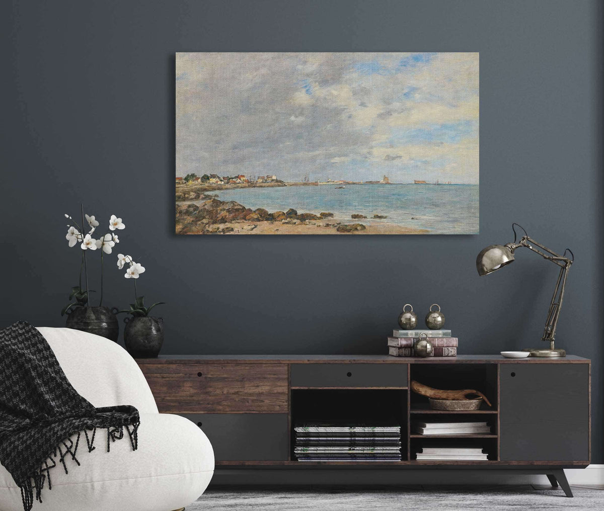 Saint Vaast La Hougue La Baie by Eugene Boudin