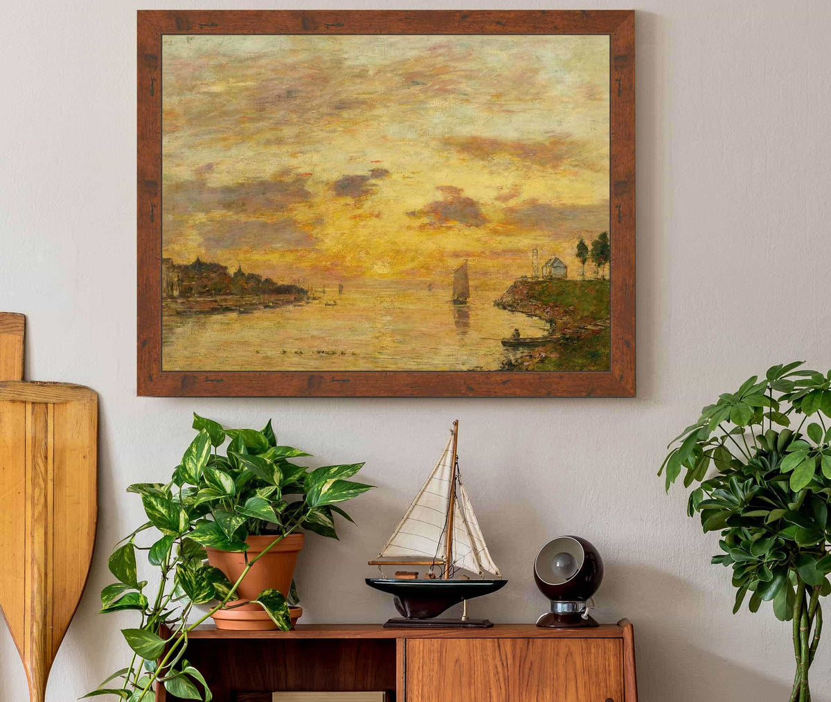 Saint Valery Sur Somme Lembouchure De La Somme by Eugene Boudin