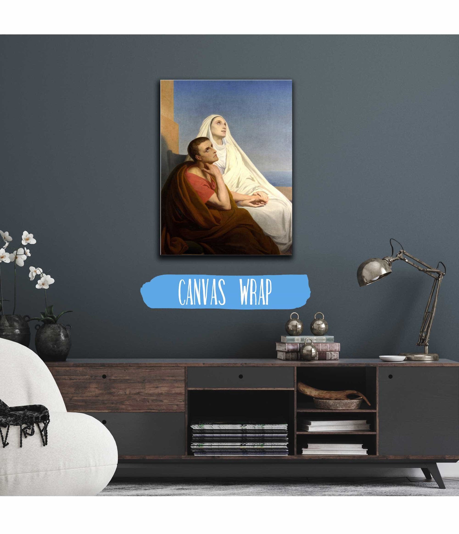 Saints Augustine And Monica by Ary Scheffer