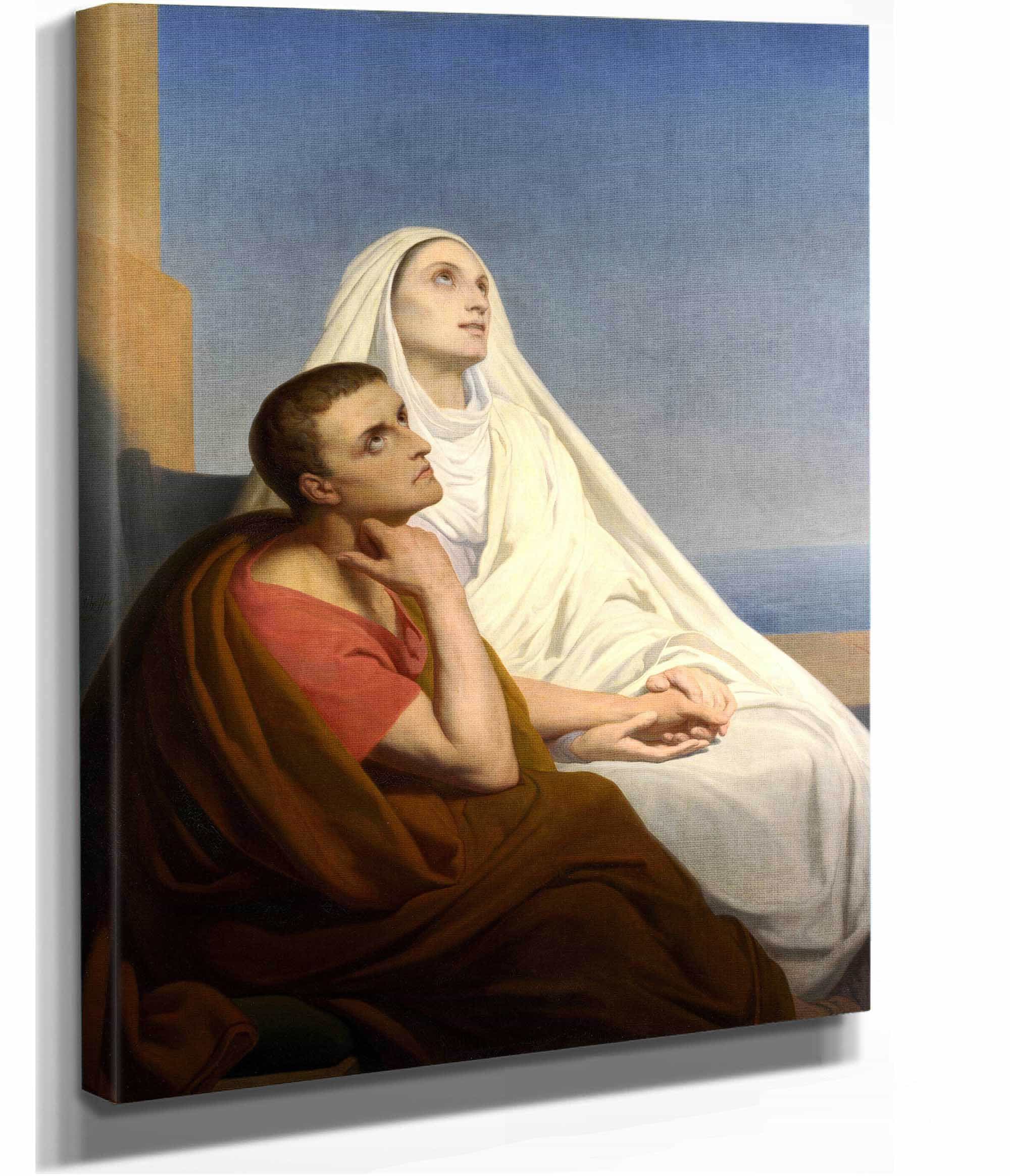 Saints Augustine And Monica by Ary Scheffer