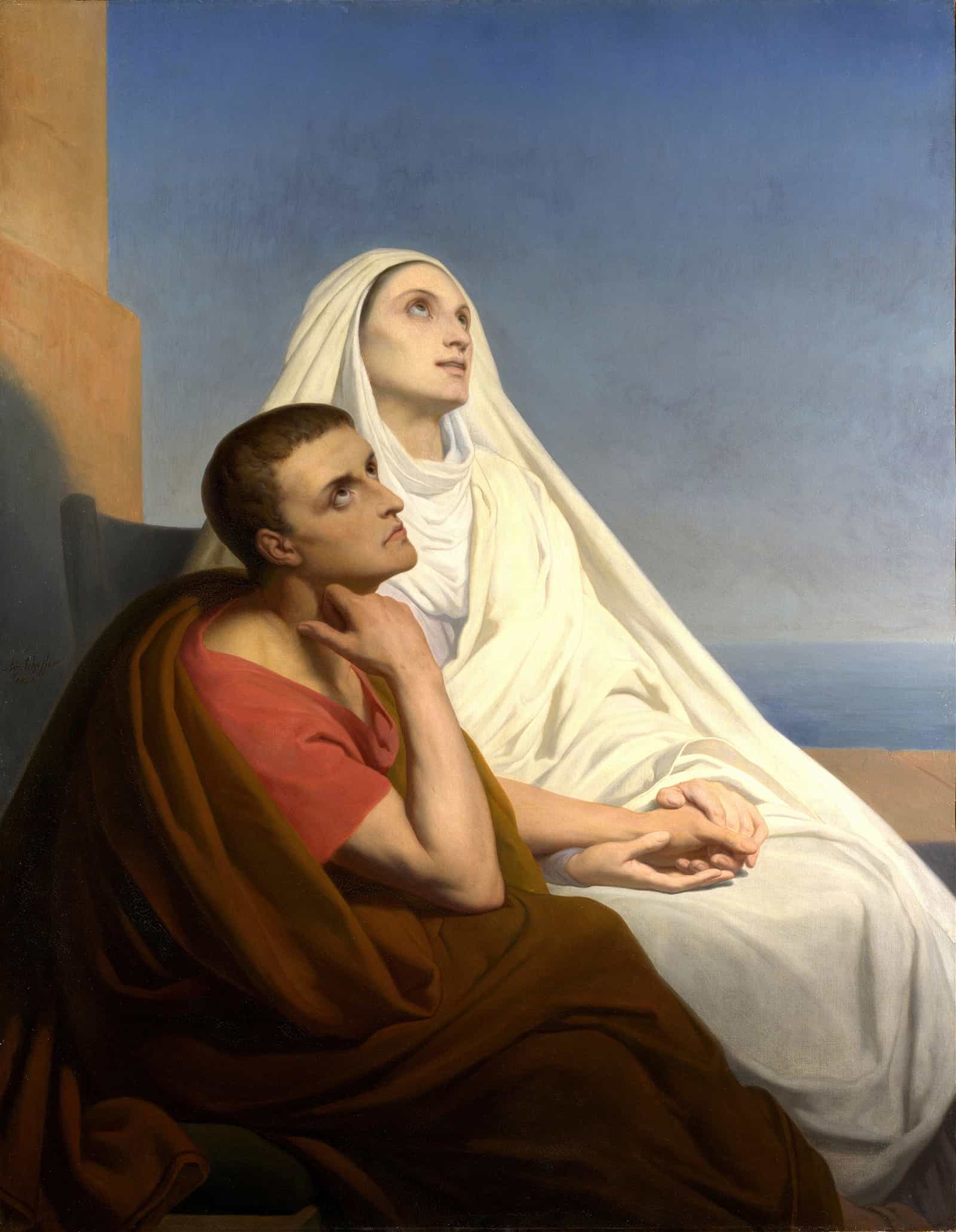 Saints Augustine And Monica by Ary Scheffer