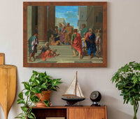 Saints Peter And John Healing The Lame Man by Nicolas Poussin