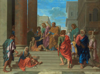 Saints Peter And John Healing The Lame Man by Nicolas Poussin