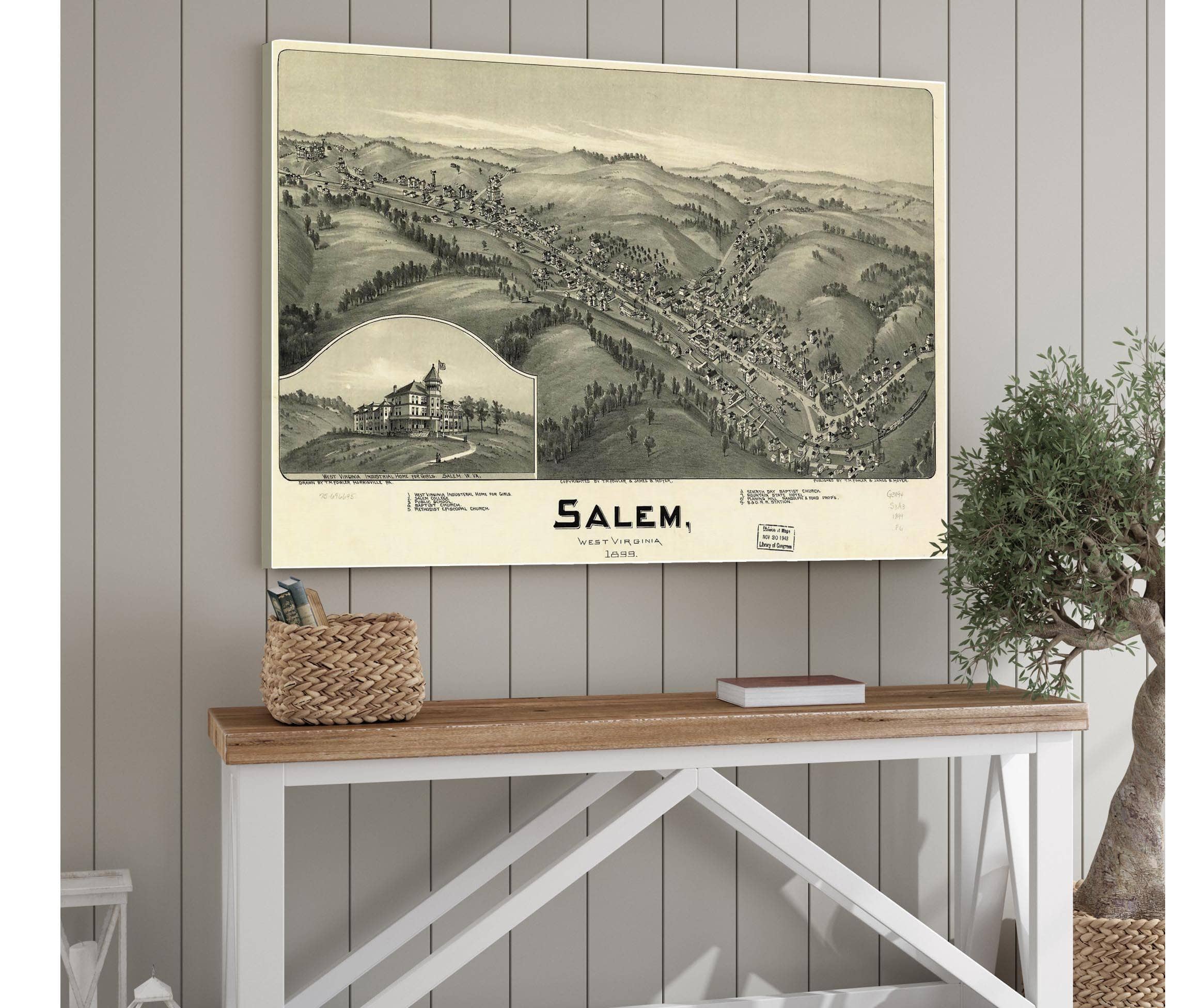 Salem West Virginia 1899  State Of West Virginia