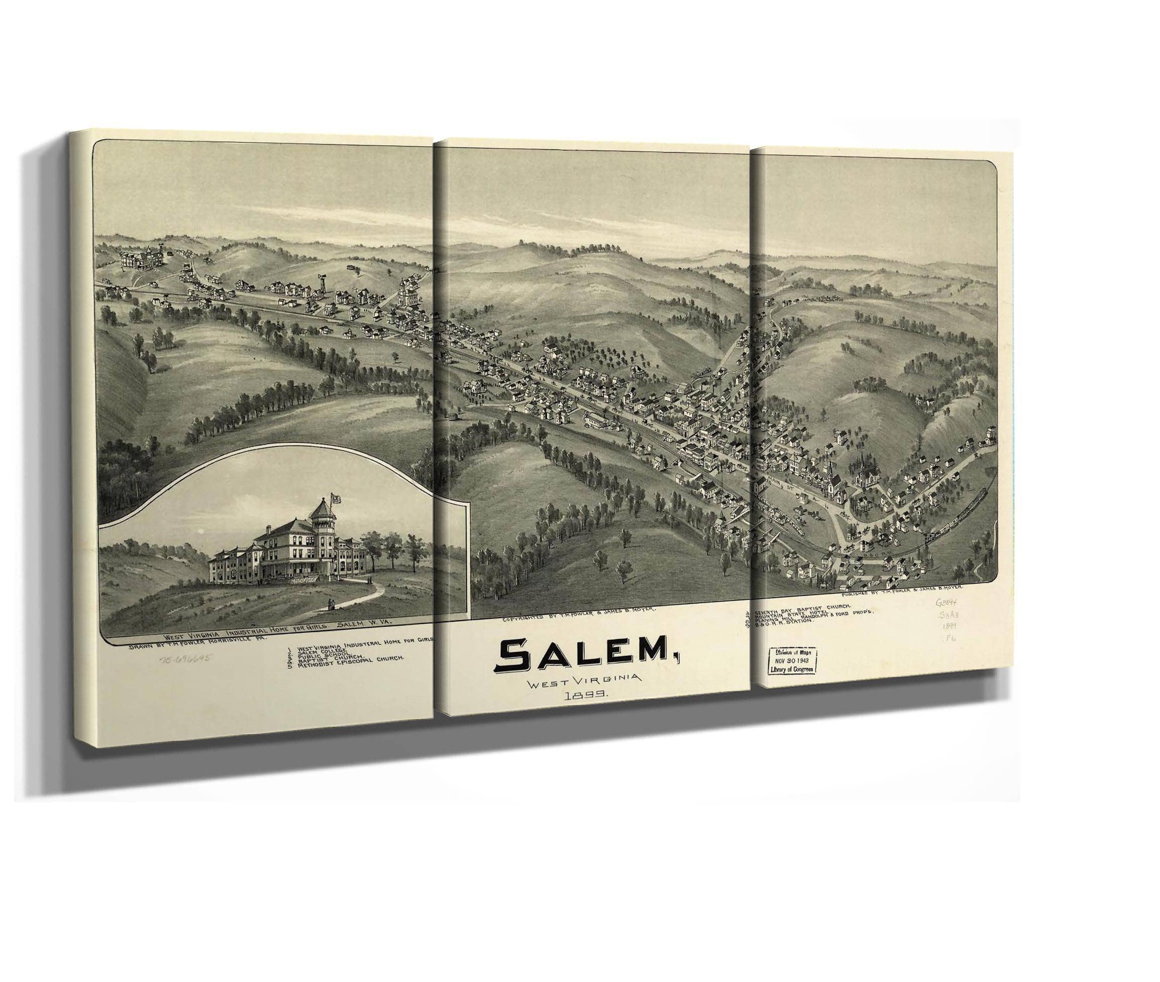 Salem West Virginia 1899  State Of West Virginia