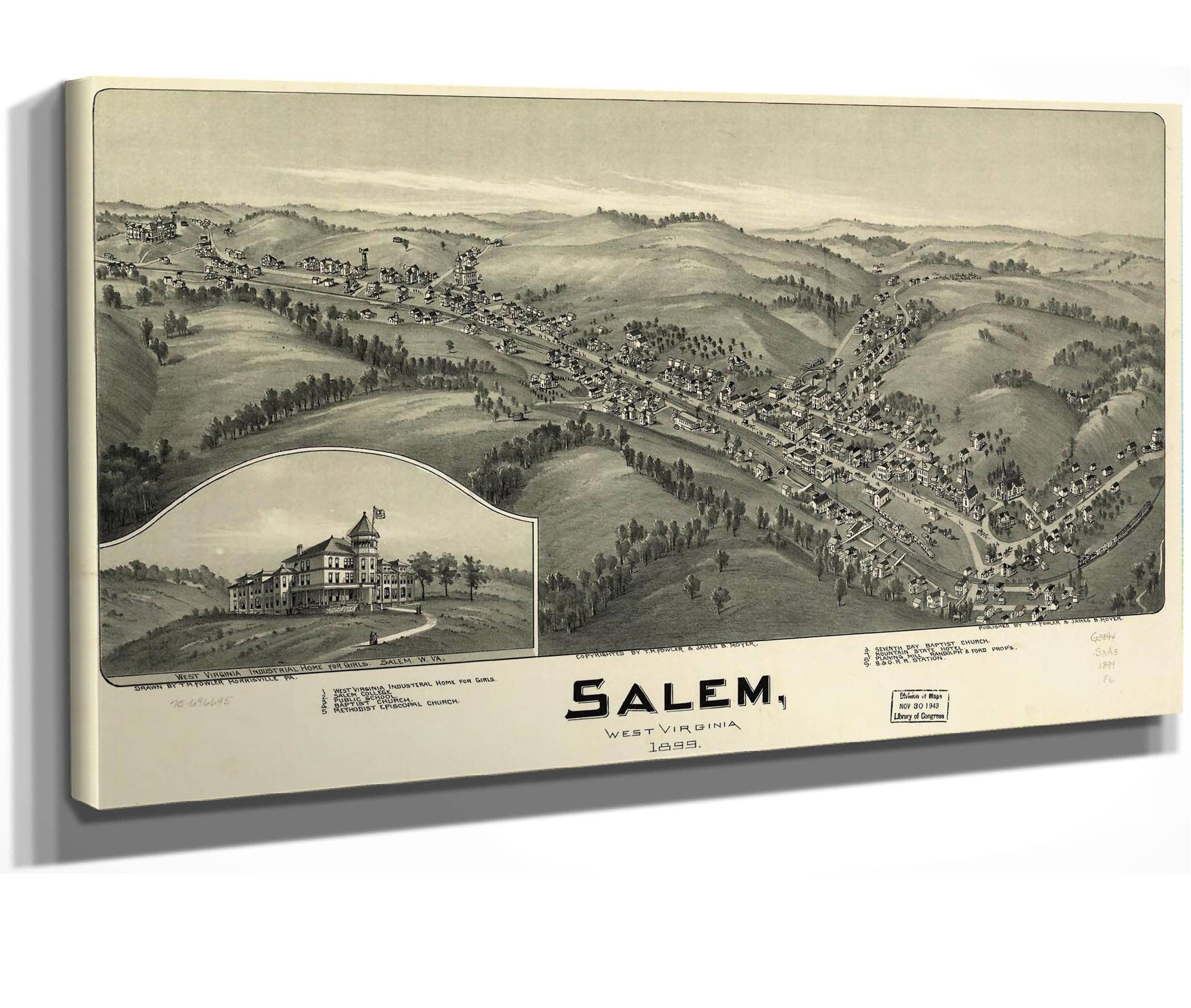 Salem West Virginia 1899  State Of West Virginia