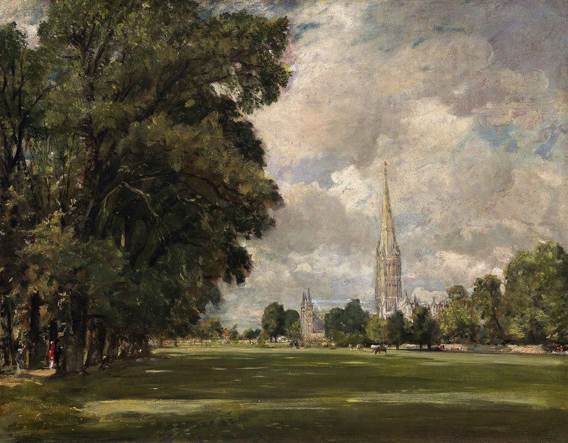 Salisbury Cathedral From Lower Marsh Close by John Constable