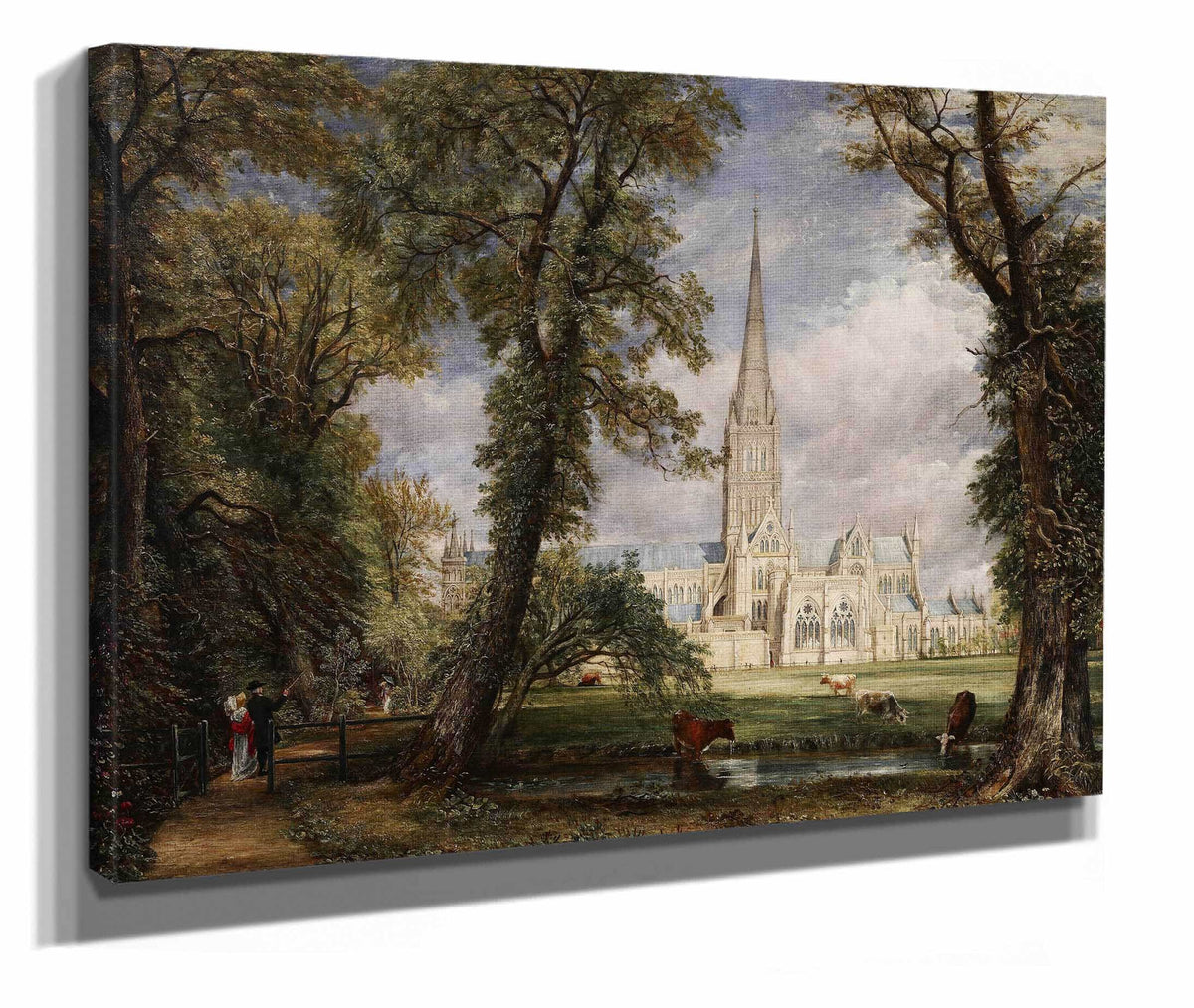 Salisbury Cathedral From The Bishops Garden by John Constable