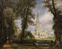 Salisbury Cathedral From The Bishops Garden by John Constable