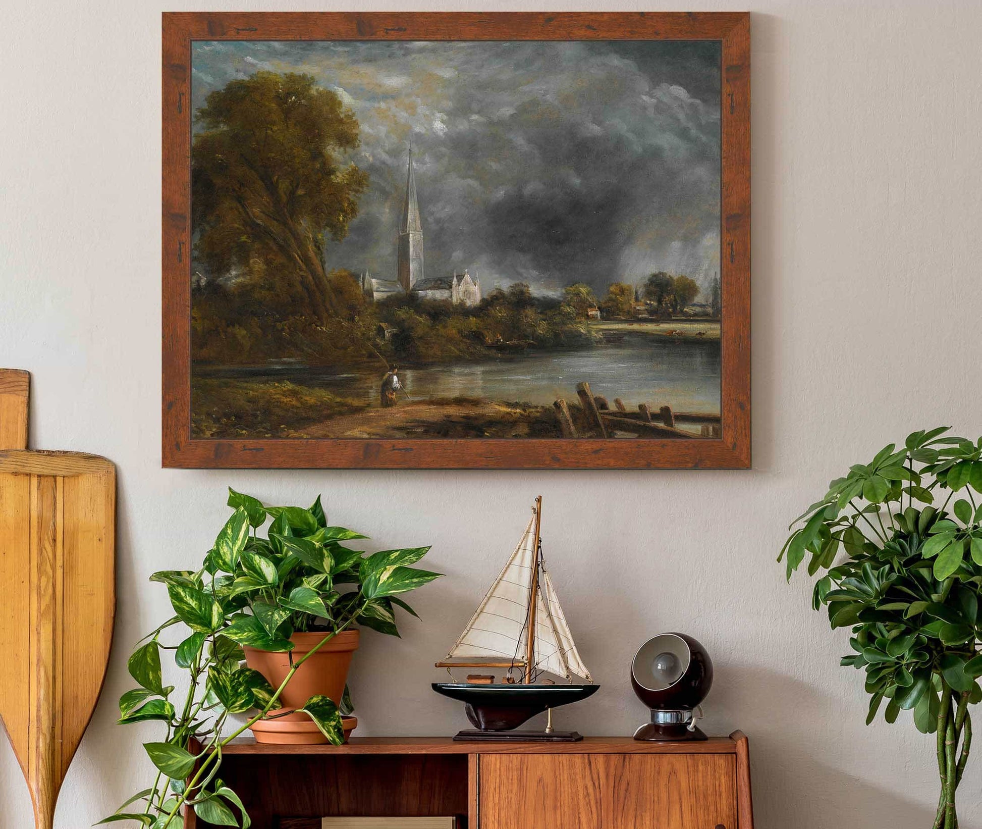 Salisbury Cathedral From The Meadows by John Constable