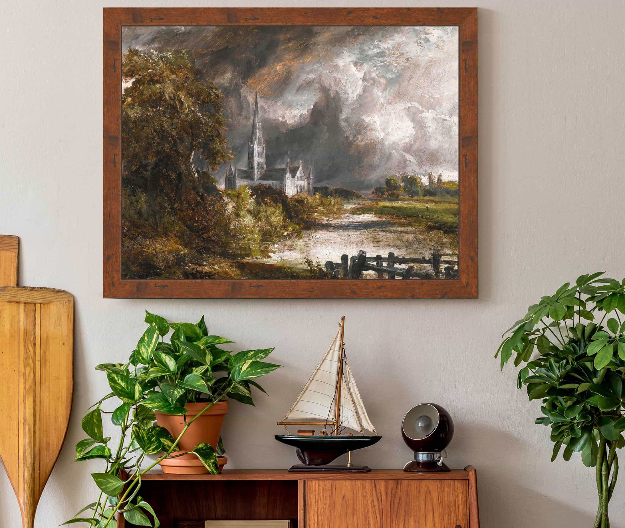 Salisbury Cathedral From The Meadows by John Constable